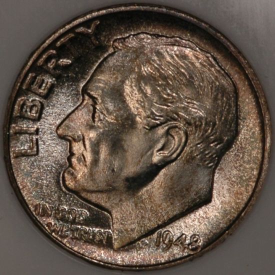 1948-And-1957-D-Roosevelt-Dimes-From-Ebay-Auctions